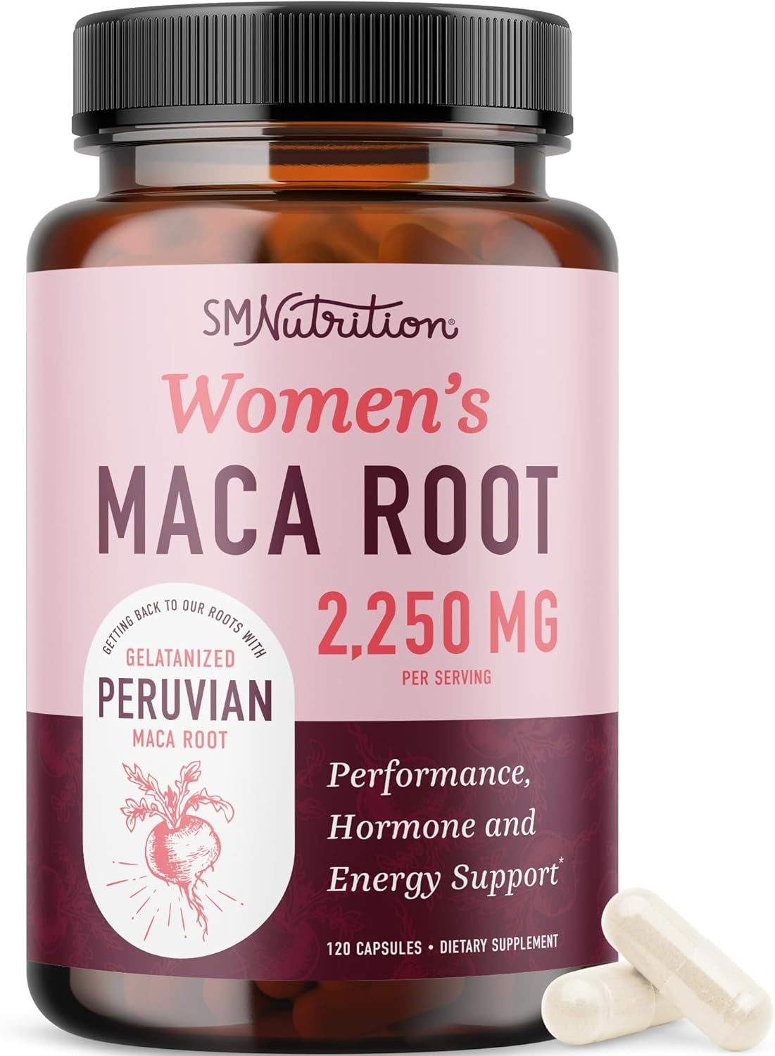 Organic Maca Root Capsules for Women