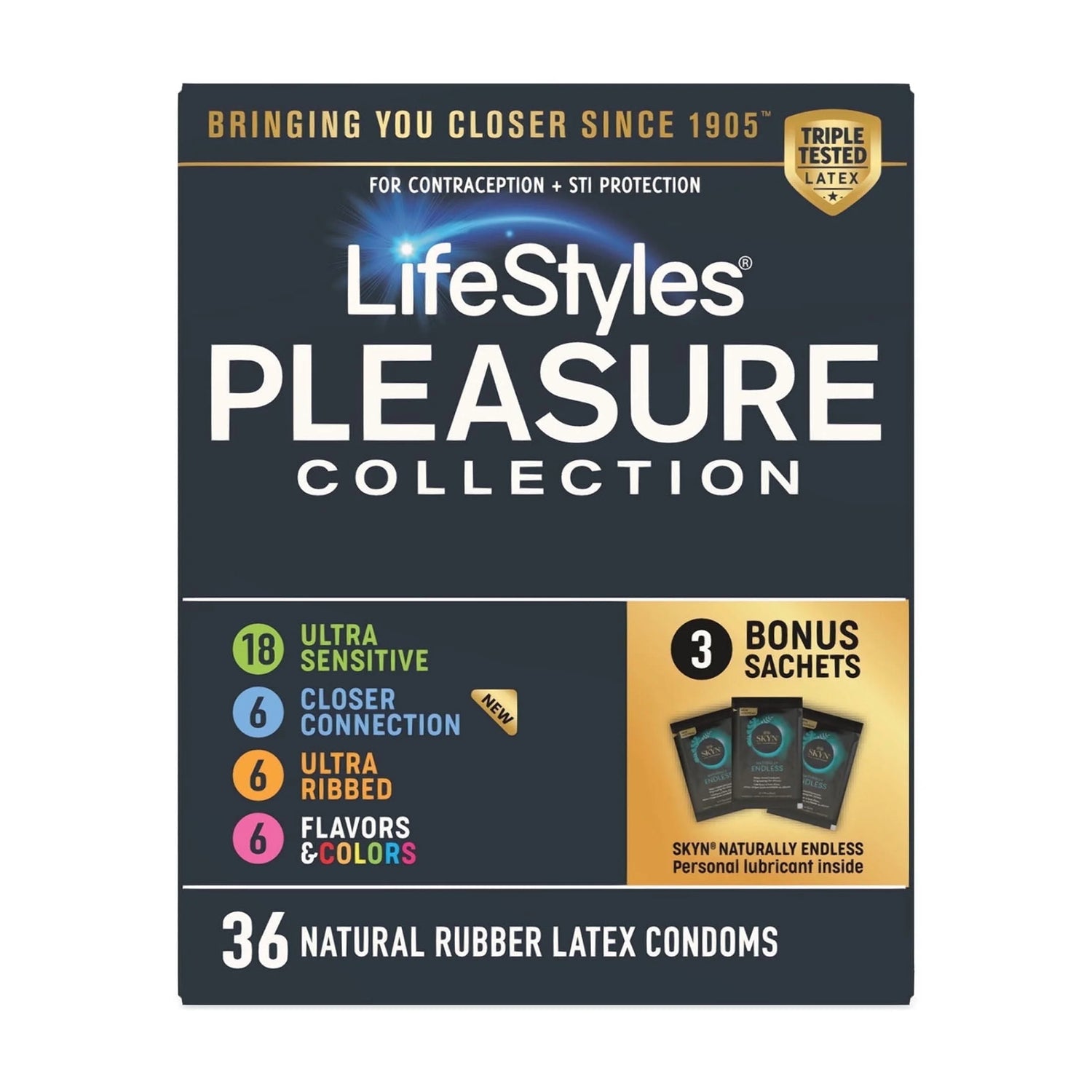 Lubricated Natural Latex Condoms