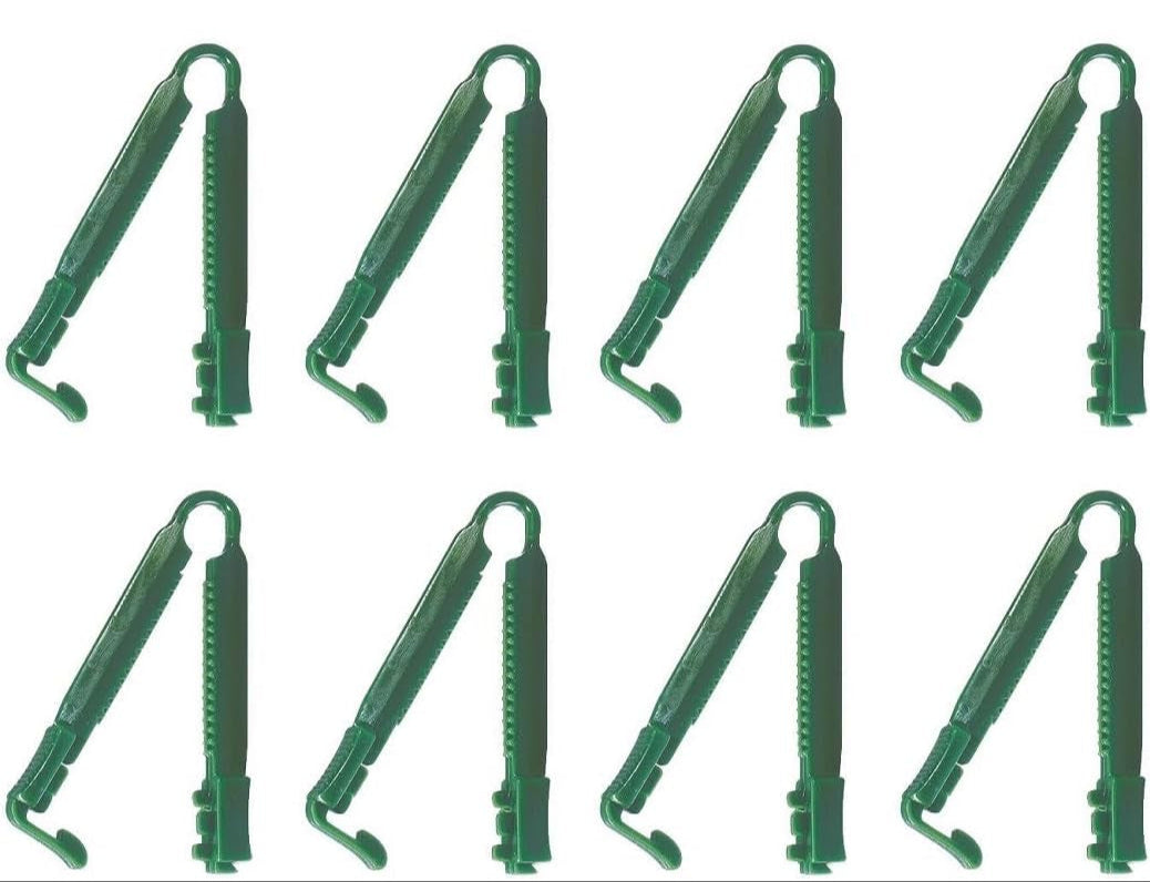 Heavy Duty Plastic Catheter or Leg Bags Clamps - Pack of 12