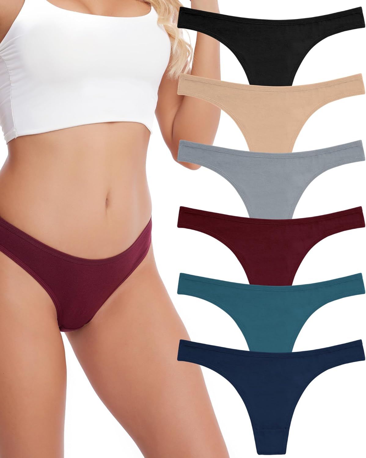 Womens Cotton Thong