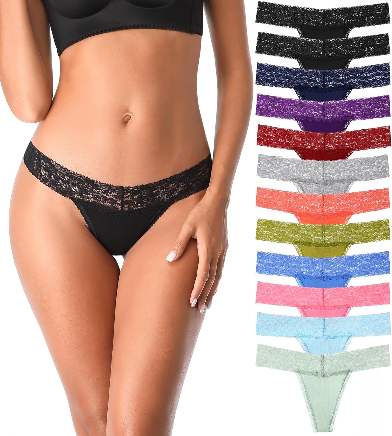 Women's Sexy Lace Thong Panties