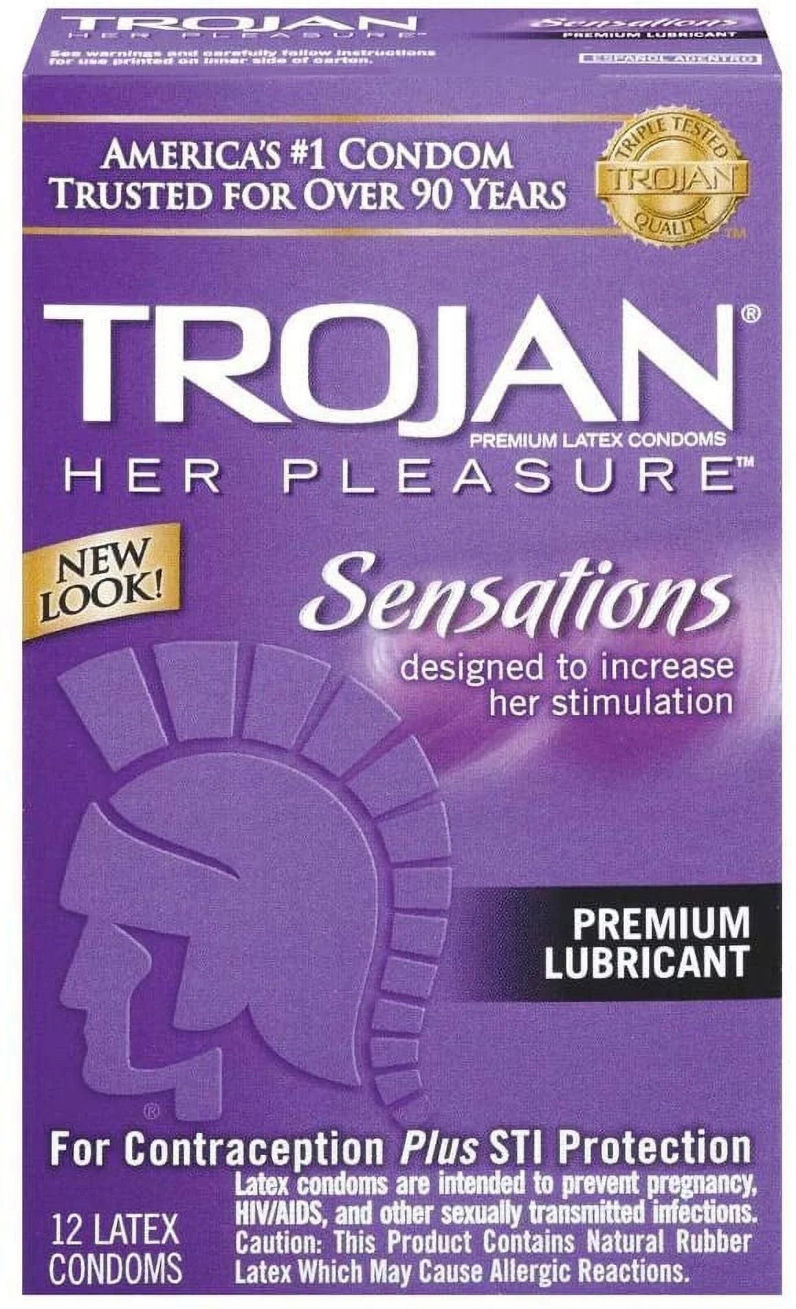 Her Pleasure Sensations Lubricated Latex Condoms