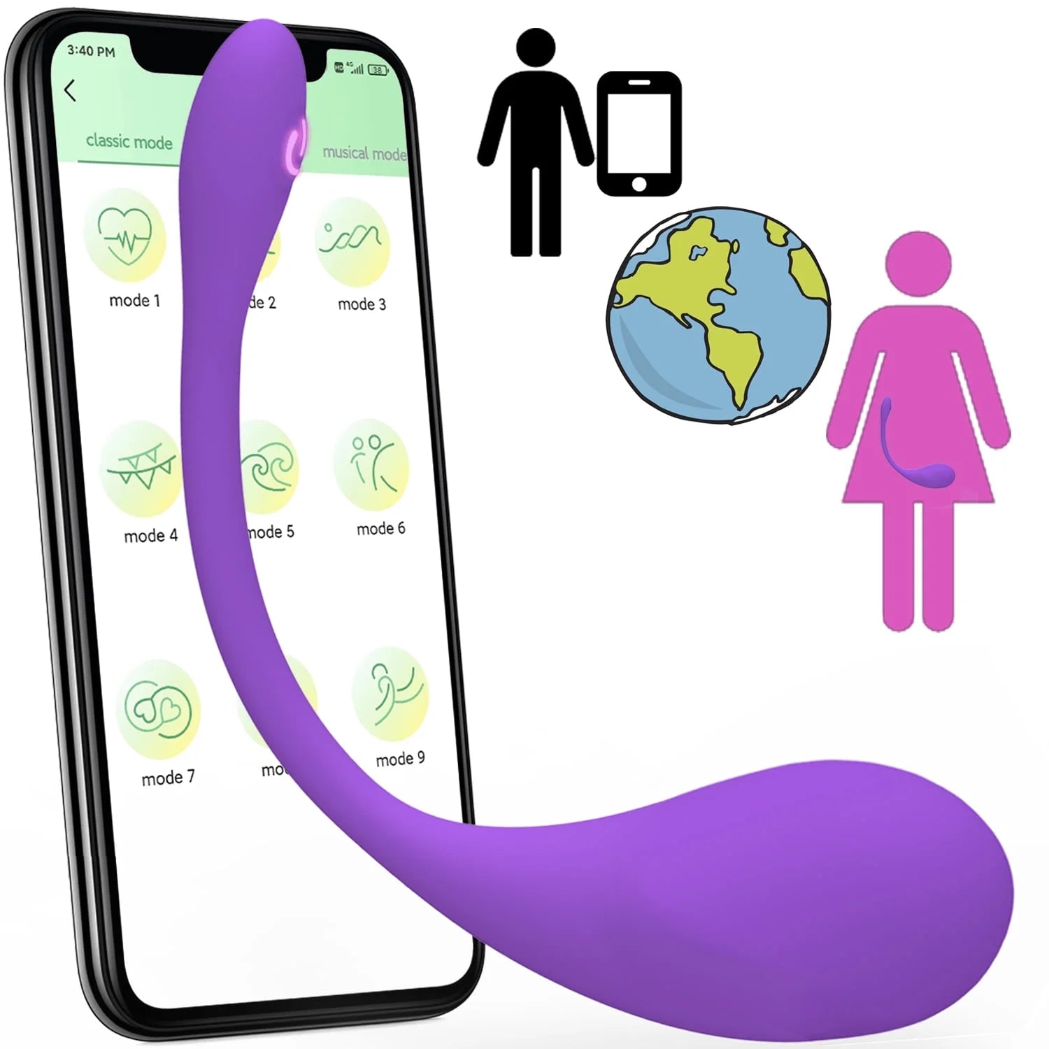 APP Remote Control Vibrator Sex Toys for Woman