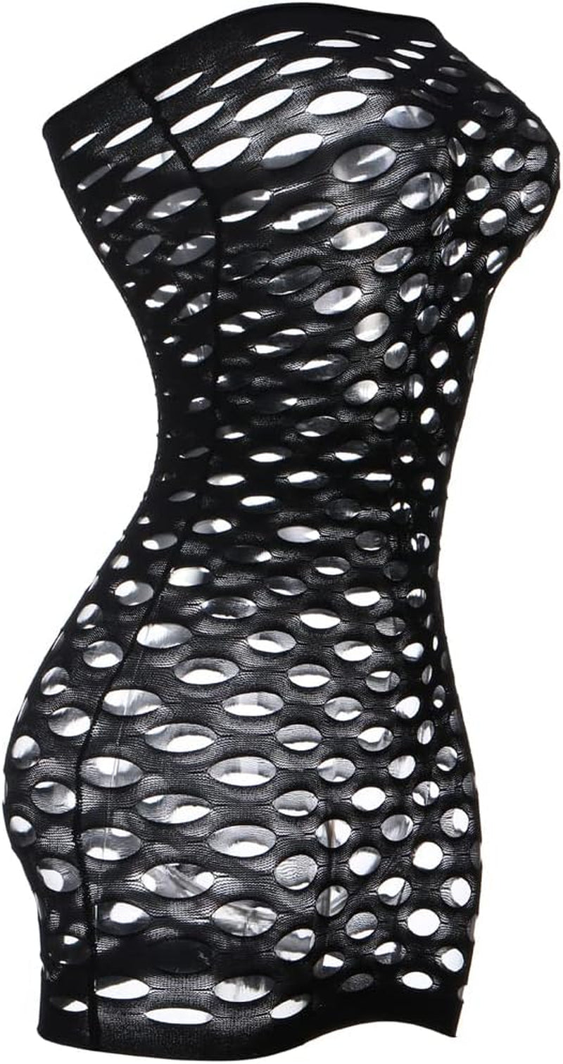 Sexy Womens Strapless Fishnet Lingerie