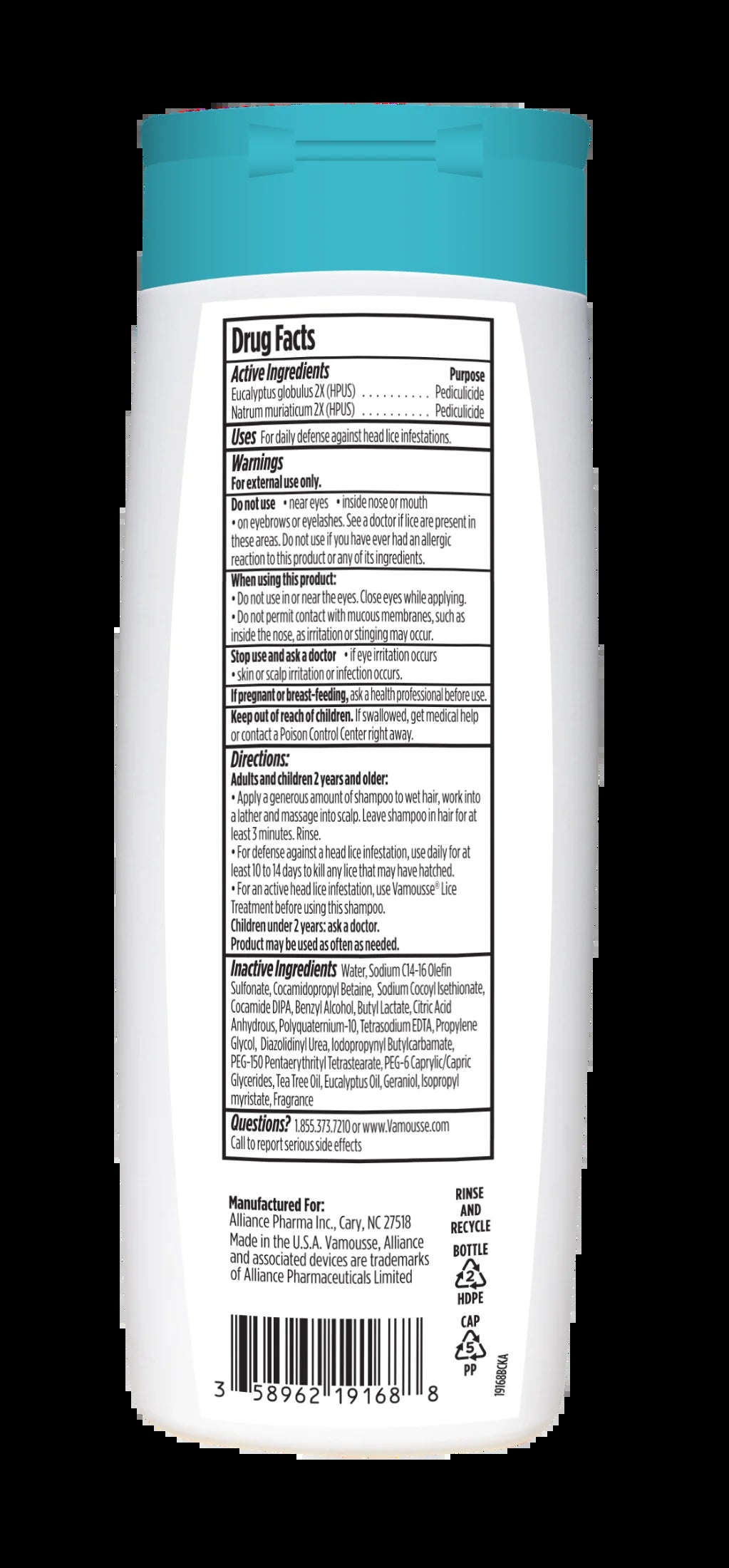 Lice Defense Daily Shampoo