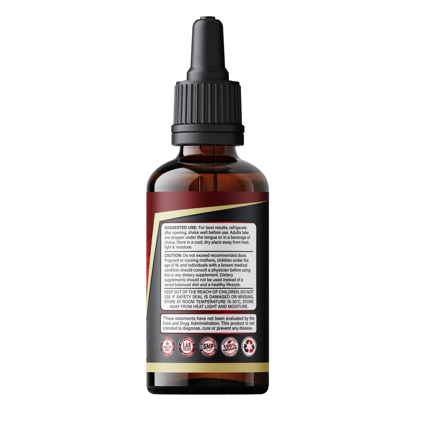 Man Bulge by SMS Tincture Herbal Drops with Tongkat Ali 200:1 , Black Ginseng, Tribulus & Fenugreek - Men'S Dietary Supplement - 2 Fl Oz