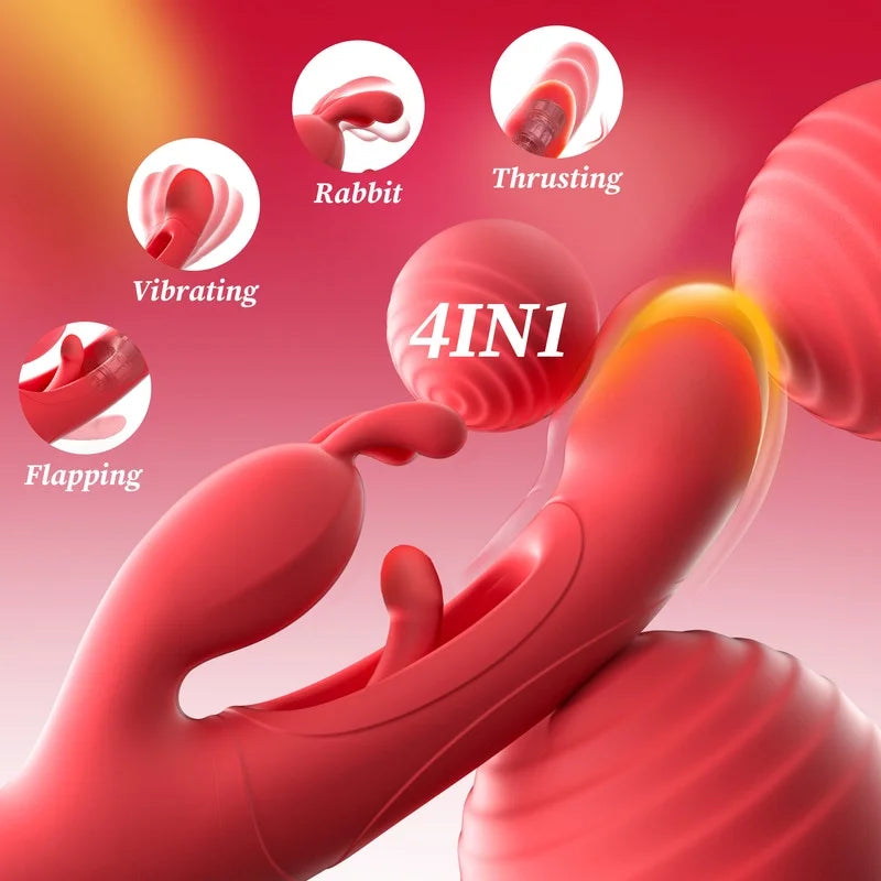 Female Sex Toys Thrusting Rabbit Vibrator for Women
