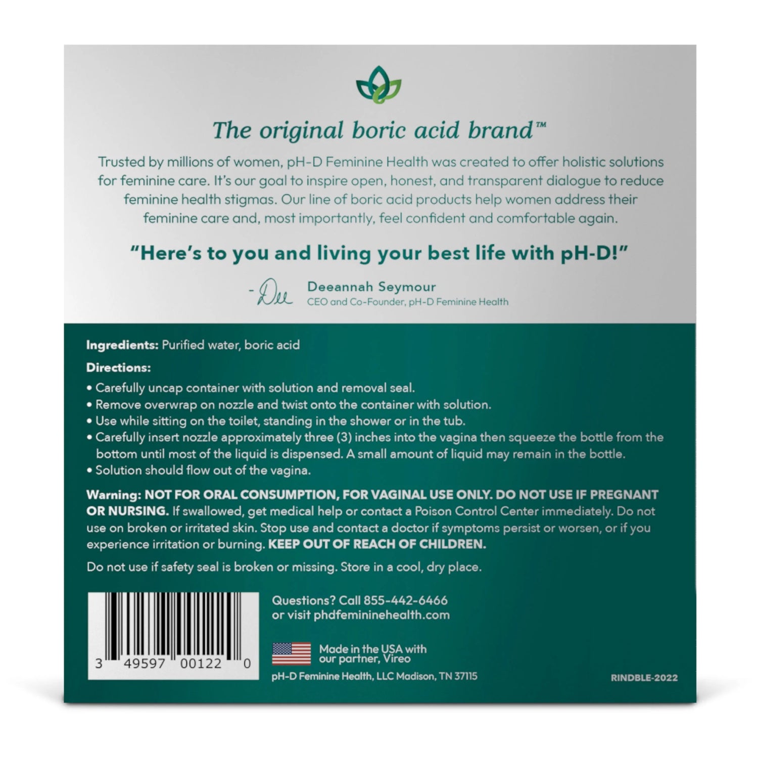 Instant Vaginal Odor Rinse
