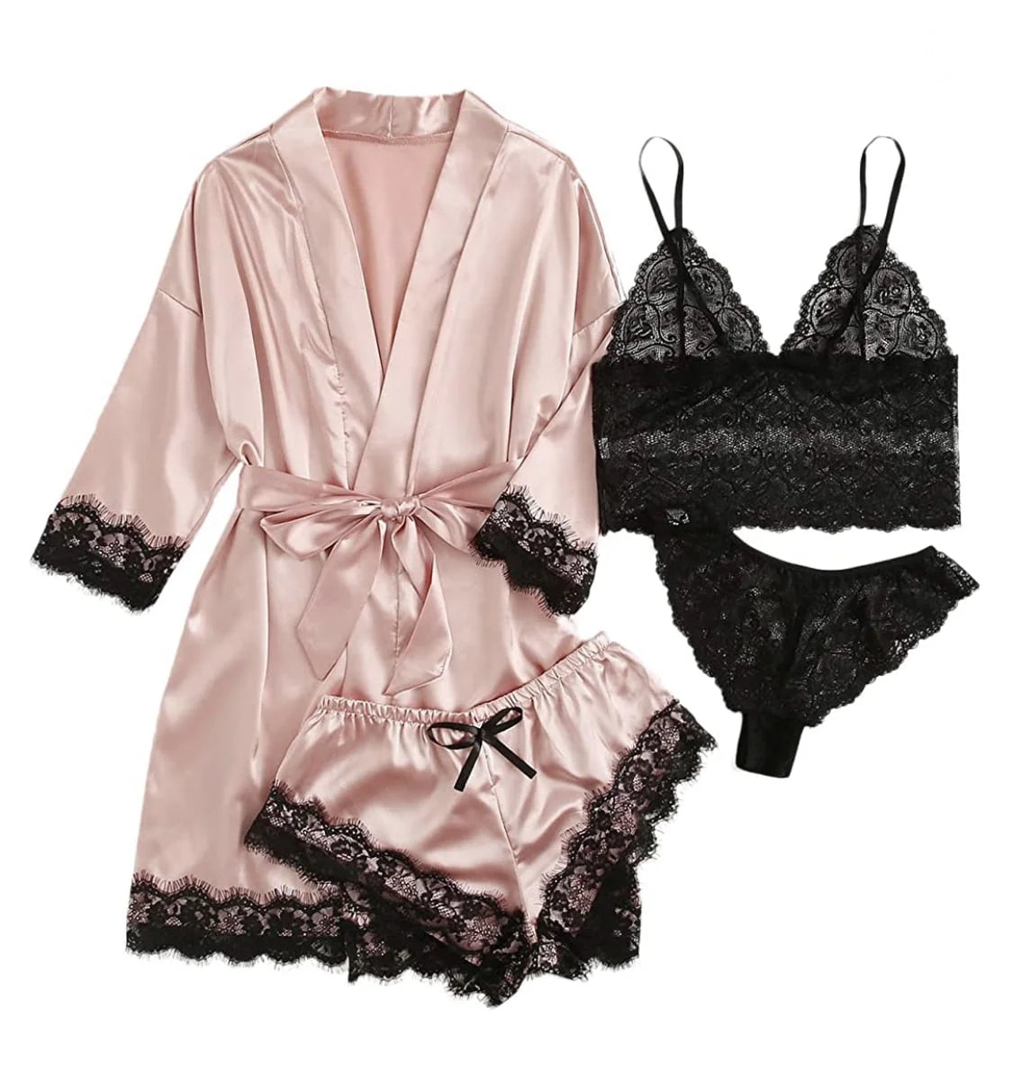 Satin Silk Lingerie Robes for Women  