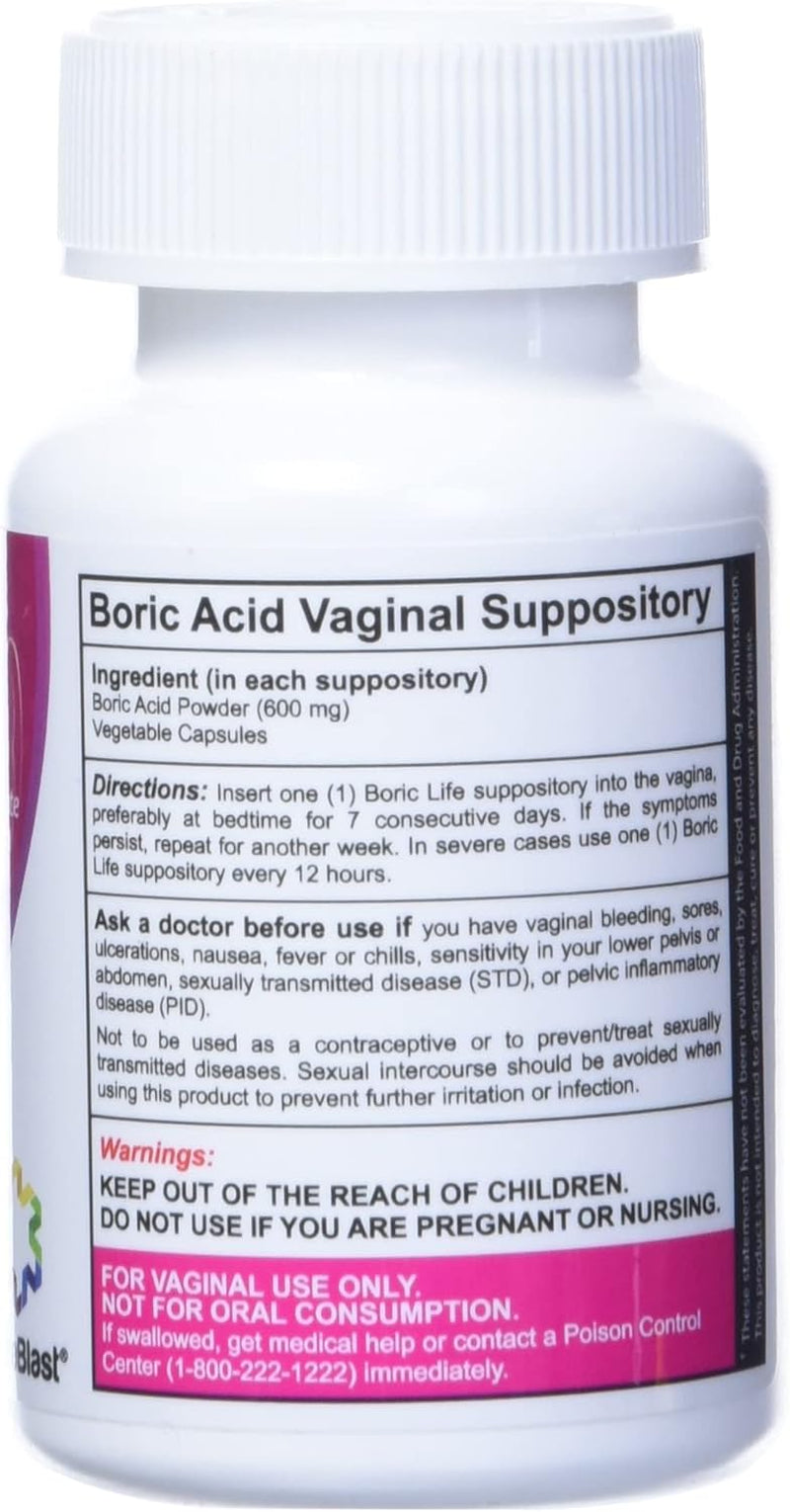Boric Acid Vaginal Suppositories