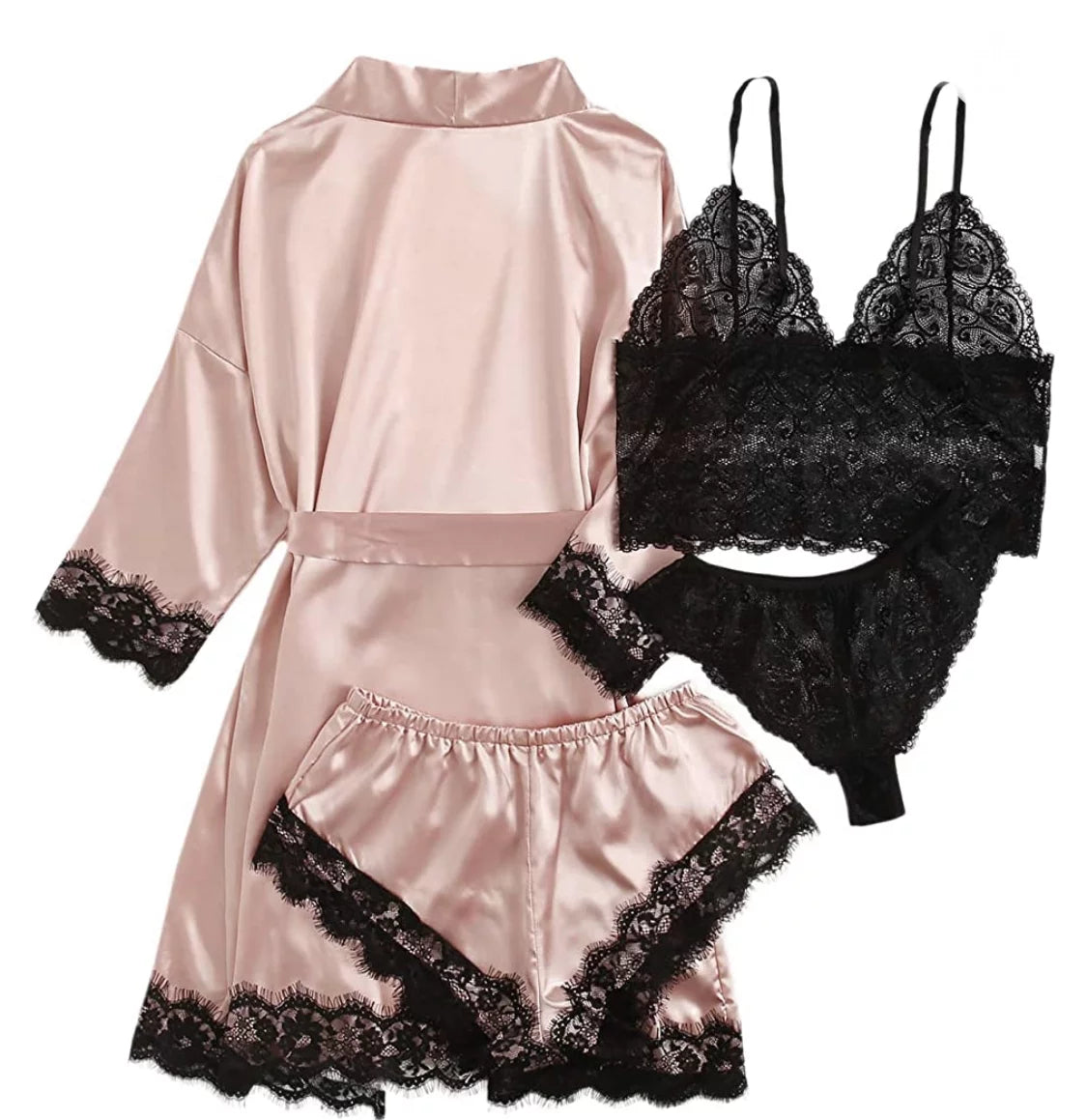Satin Silk Lingerie Robes for Women  