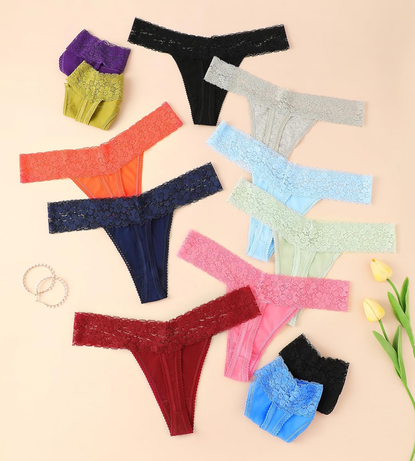 Women's Sexy Lace Thong Panties