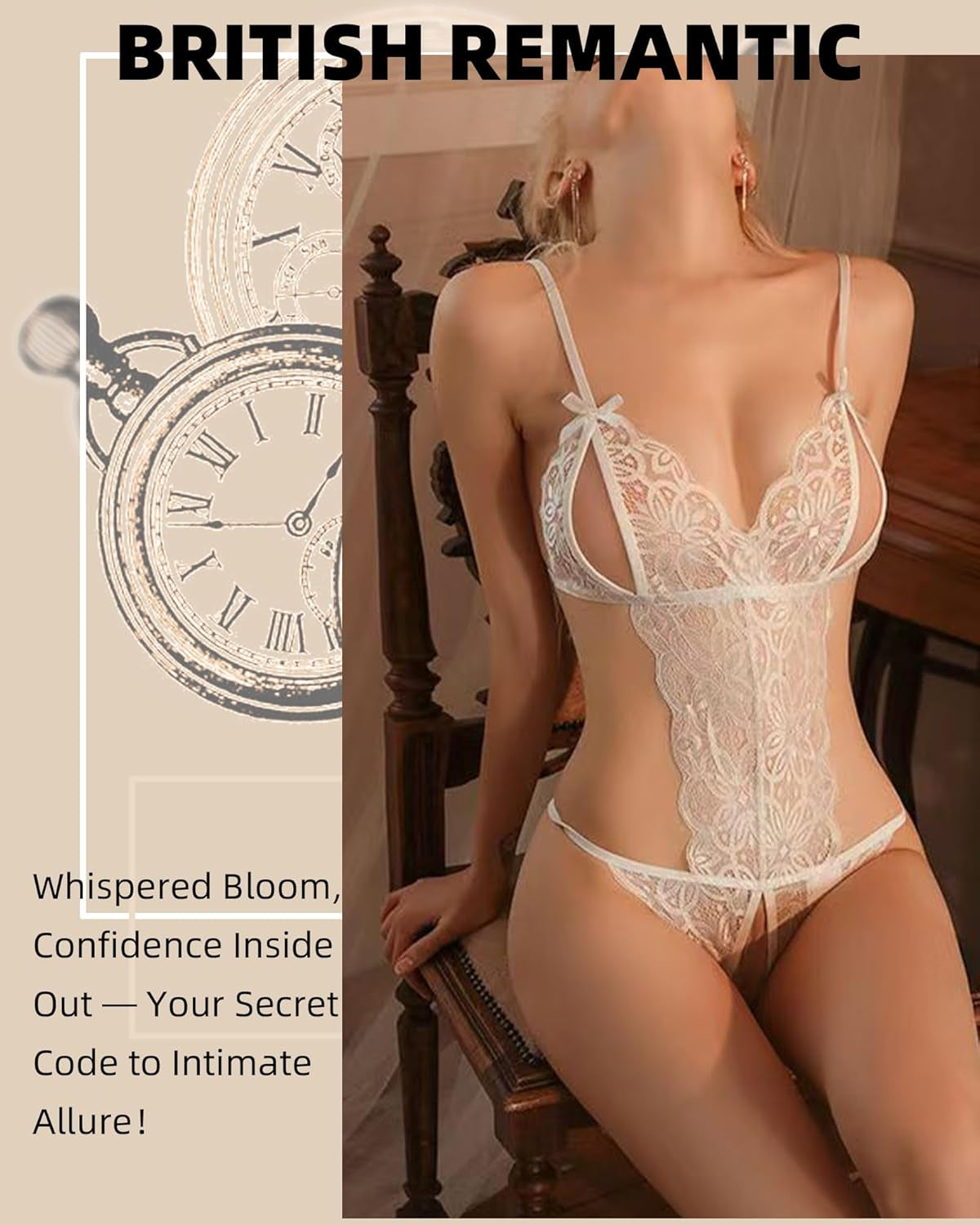 Women's Sexy Lace Lingerie Bodysuit