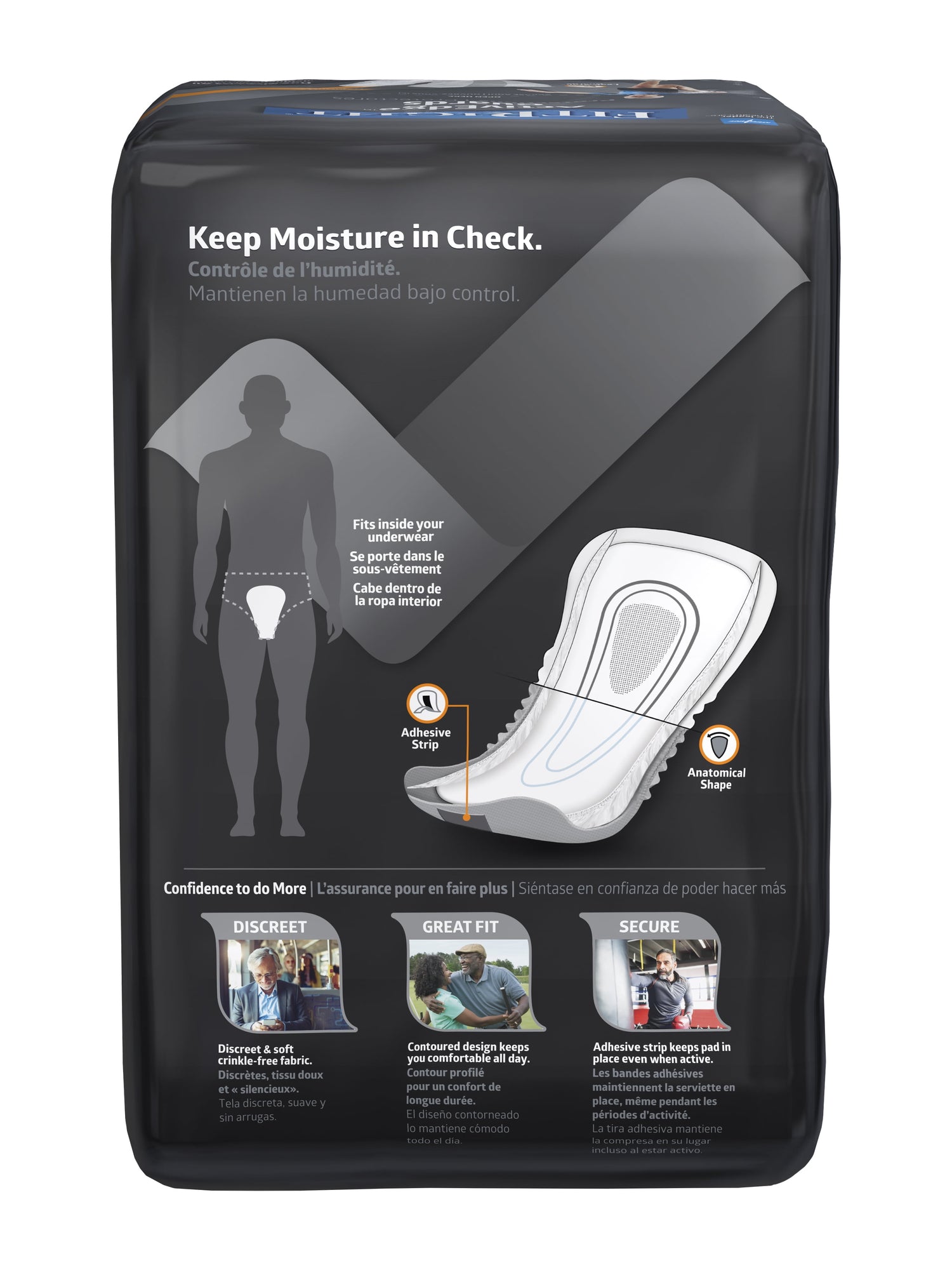 Absorbent pads for men