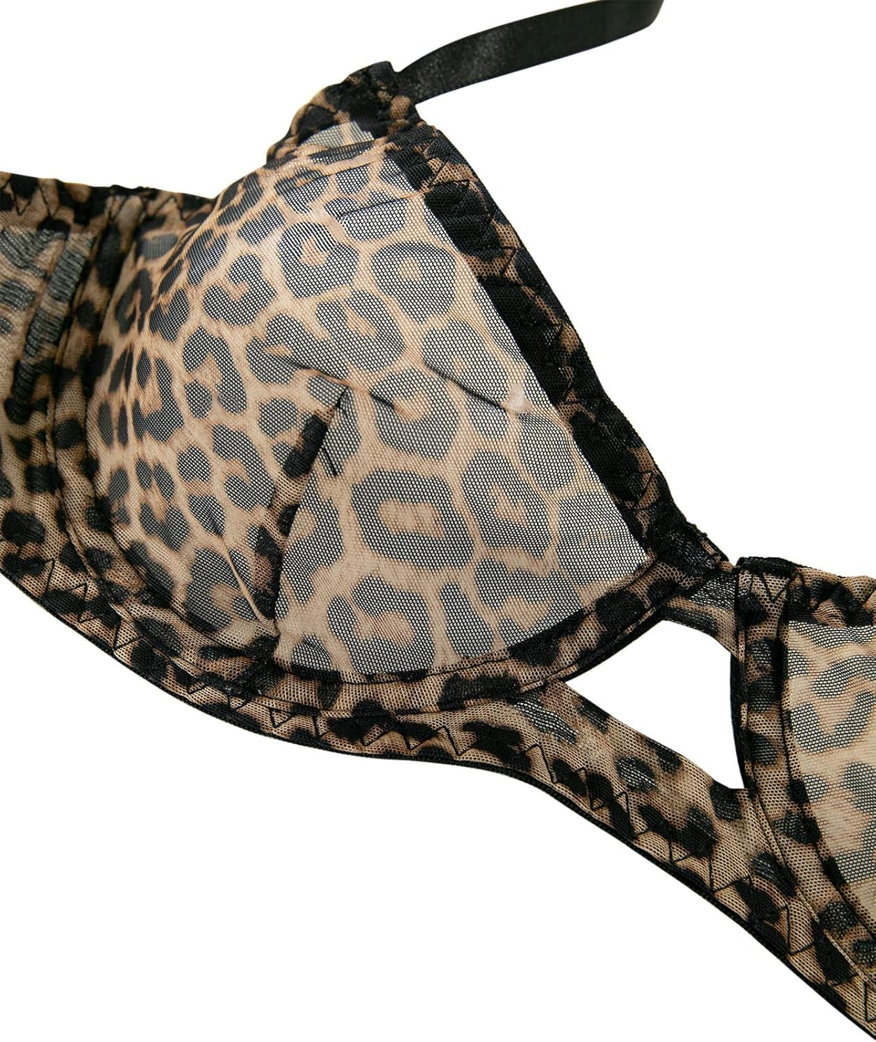 Sexy Mesh Sheer Push up Lingerie Set