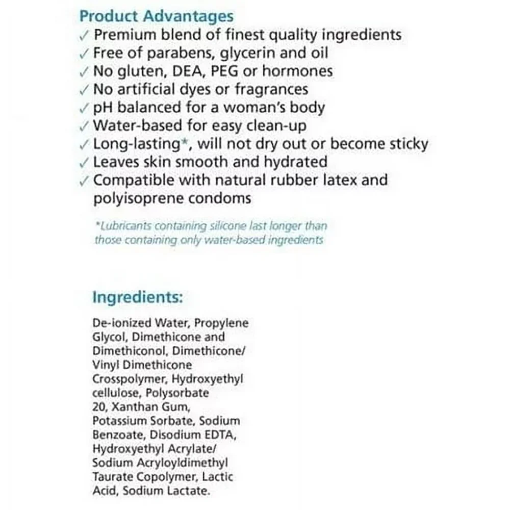 Oasis Silk Intimate Personal Lubricant