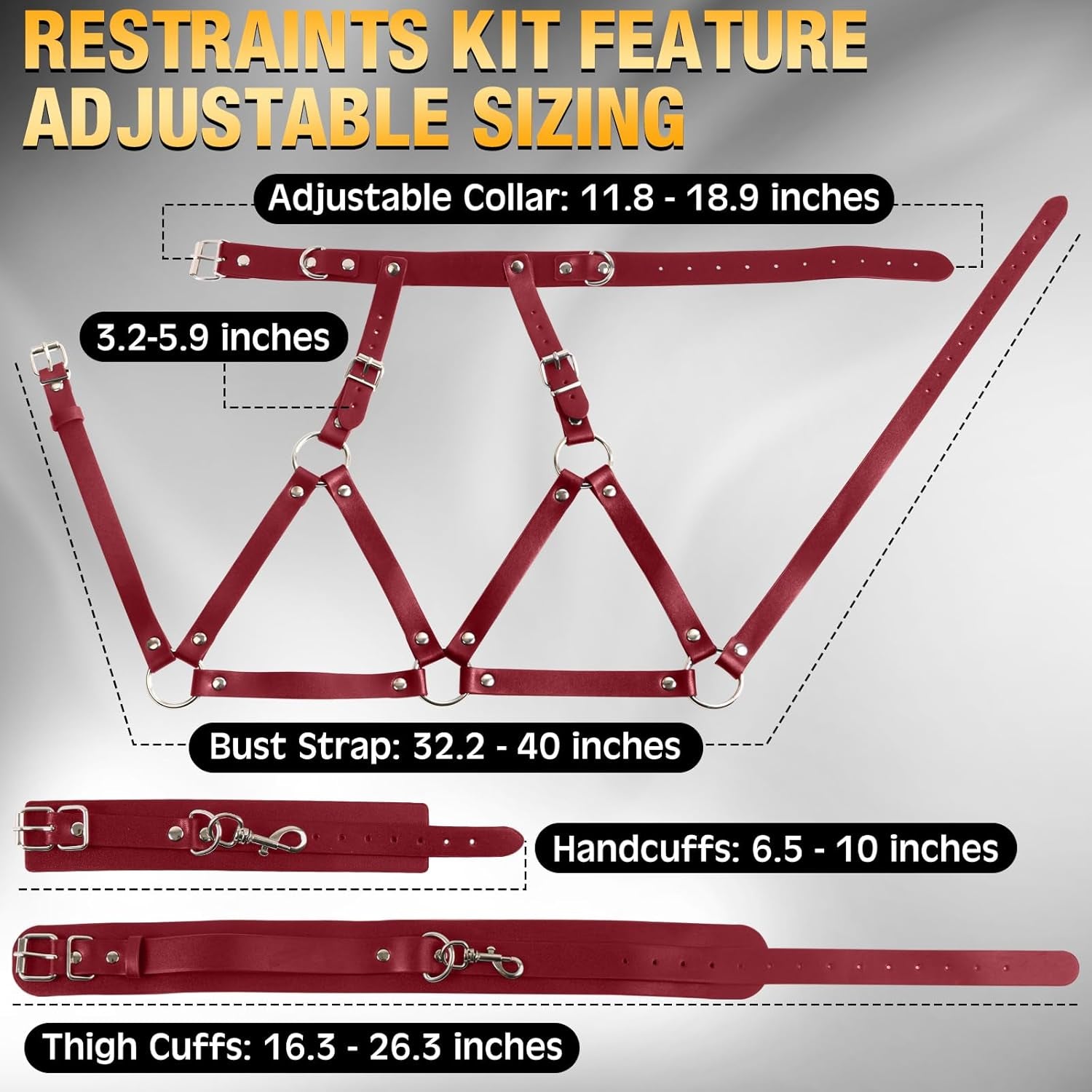 BDSM Sex Bondage Breast Restraints Thigh Sling