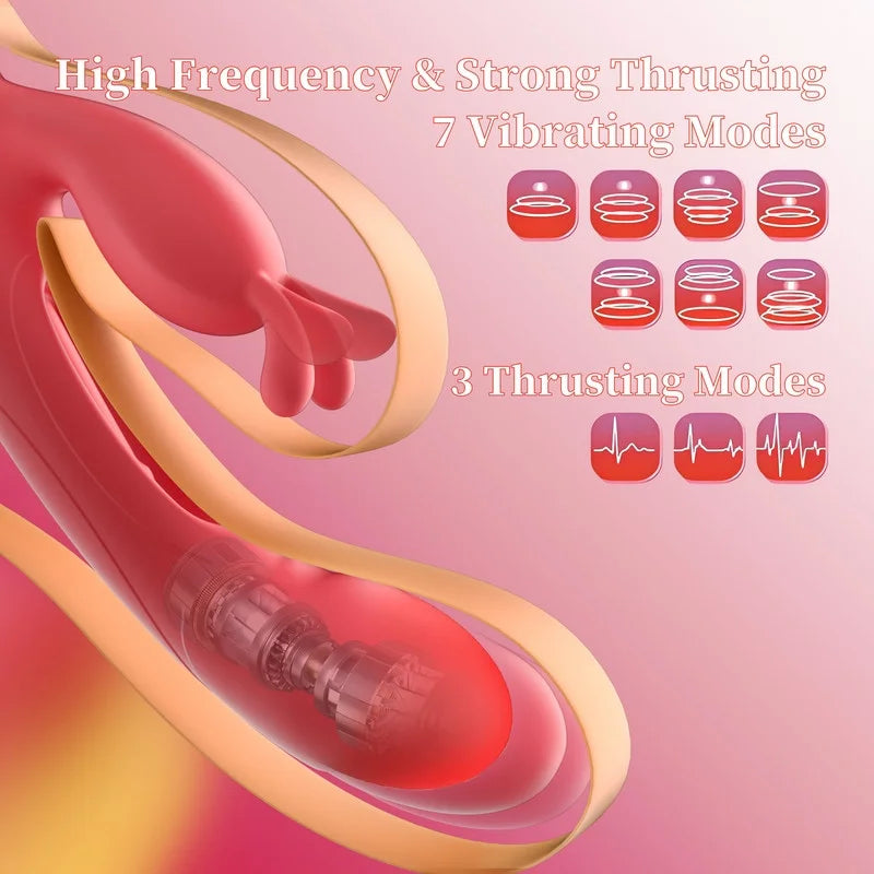 Female Sex Toys Thrusting Rabbit Vibrator for Women