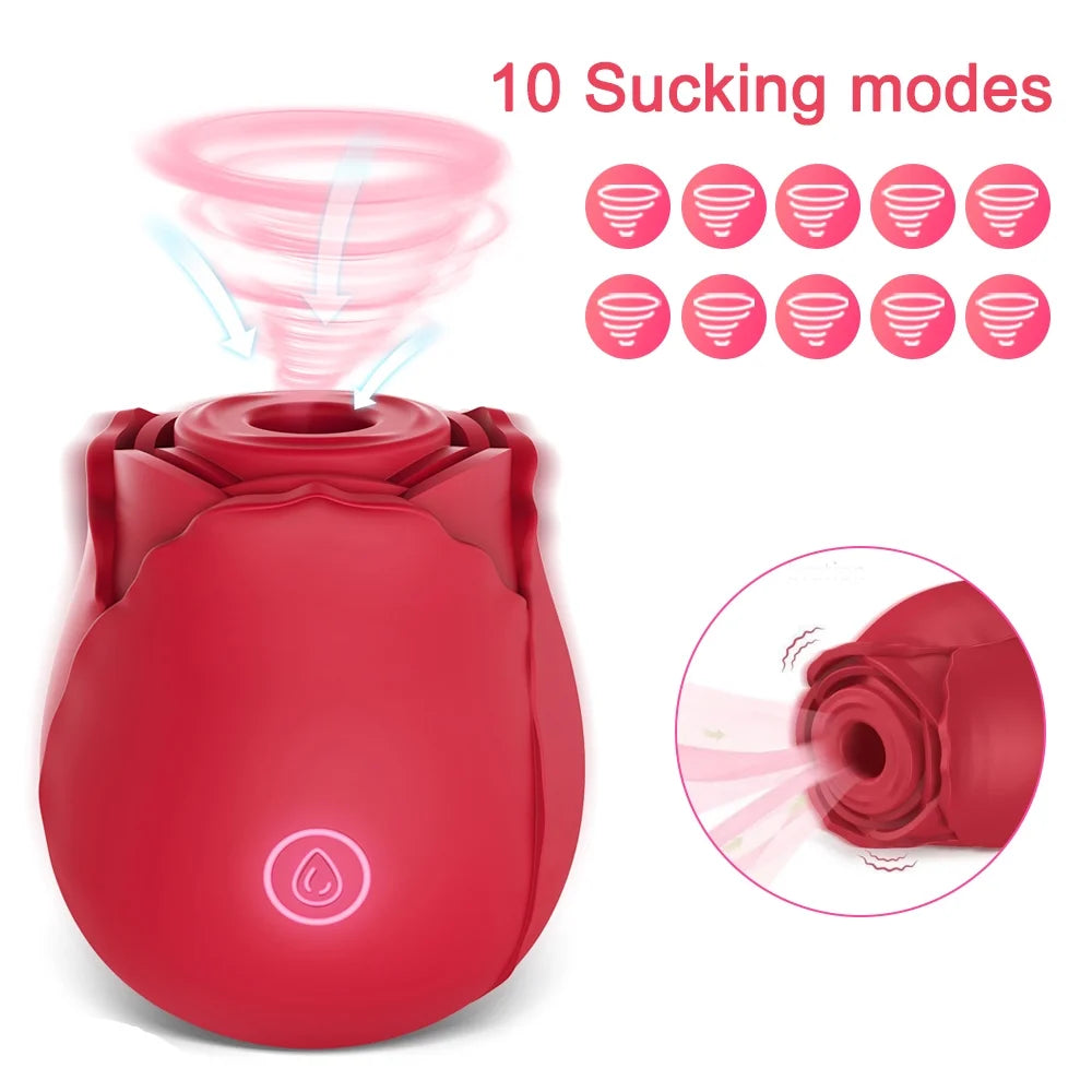 Rose Toy Sucking Vibrator 
