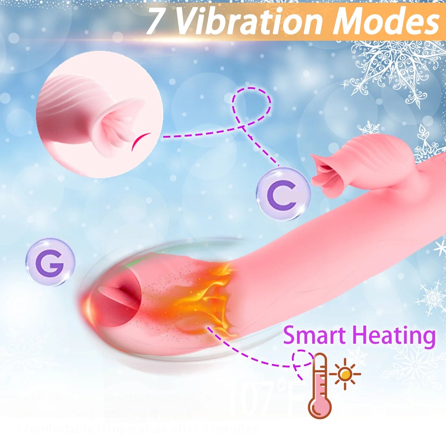 Thrusting Rabbit Vibrator for Women 
