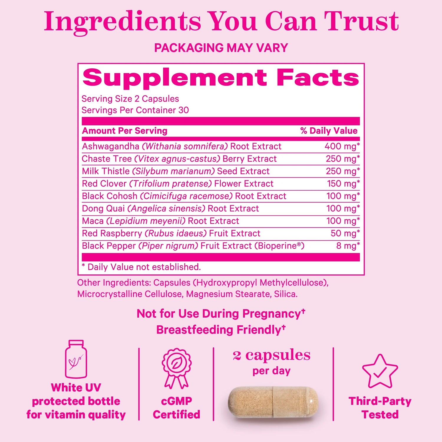 Daily Hormone Health Support for Women 60 Capsules