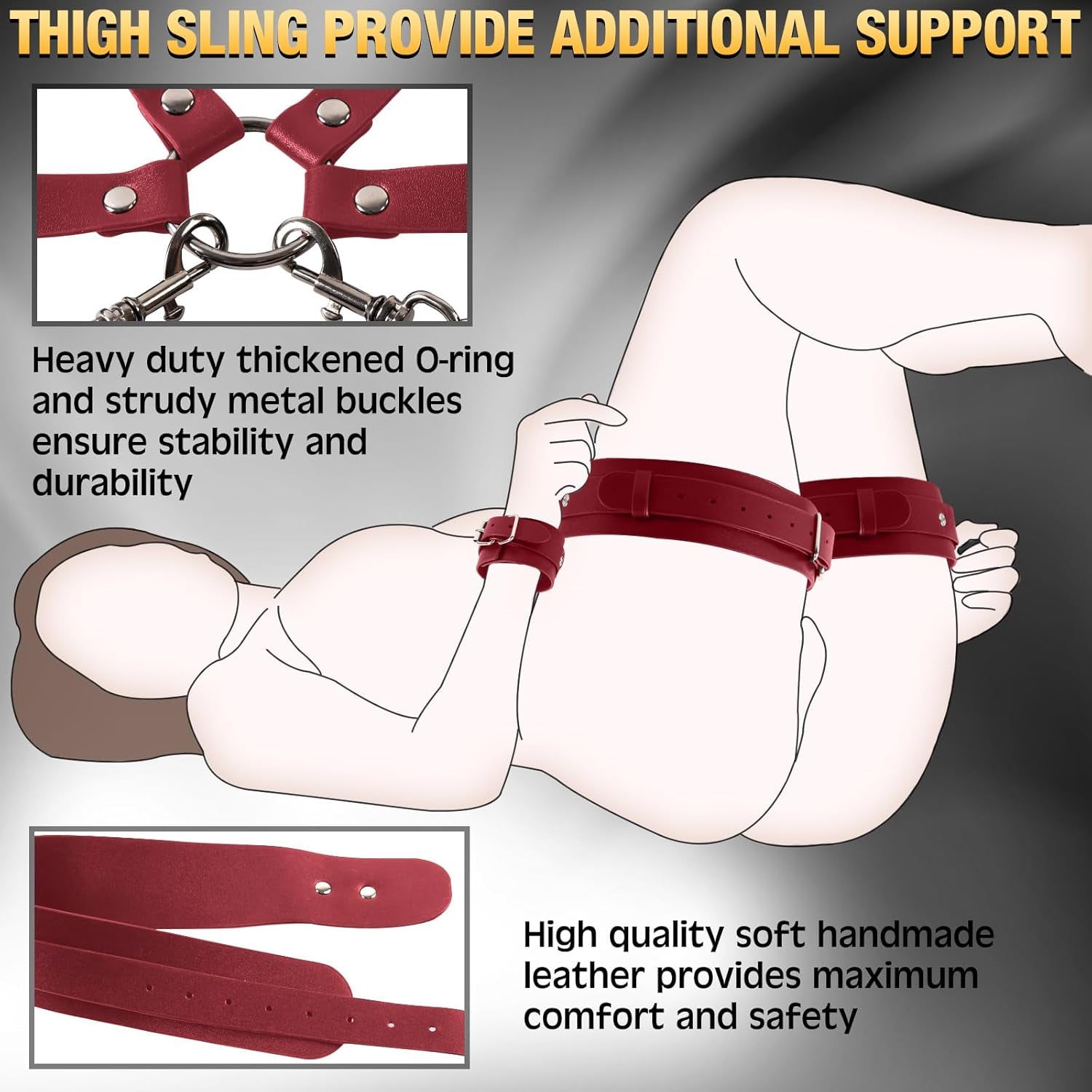 BDSM Sex Bondage Breast Restraints Thigh Sling